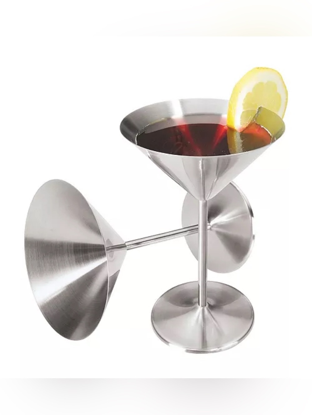 OGGI Stainless Steel Martini Glasses - Set of 2